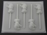 187sp Blue Girl Chocolate or Hard Candy Lollipop Mold